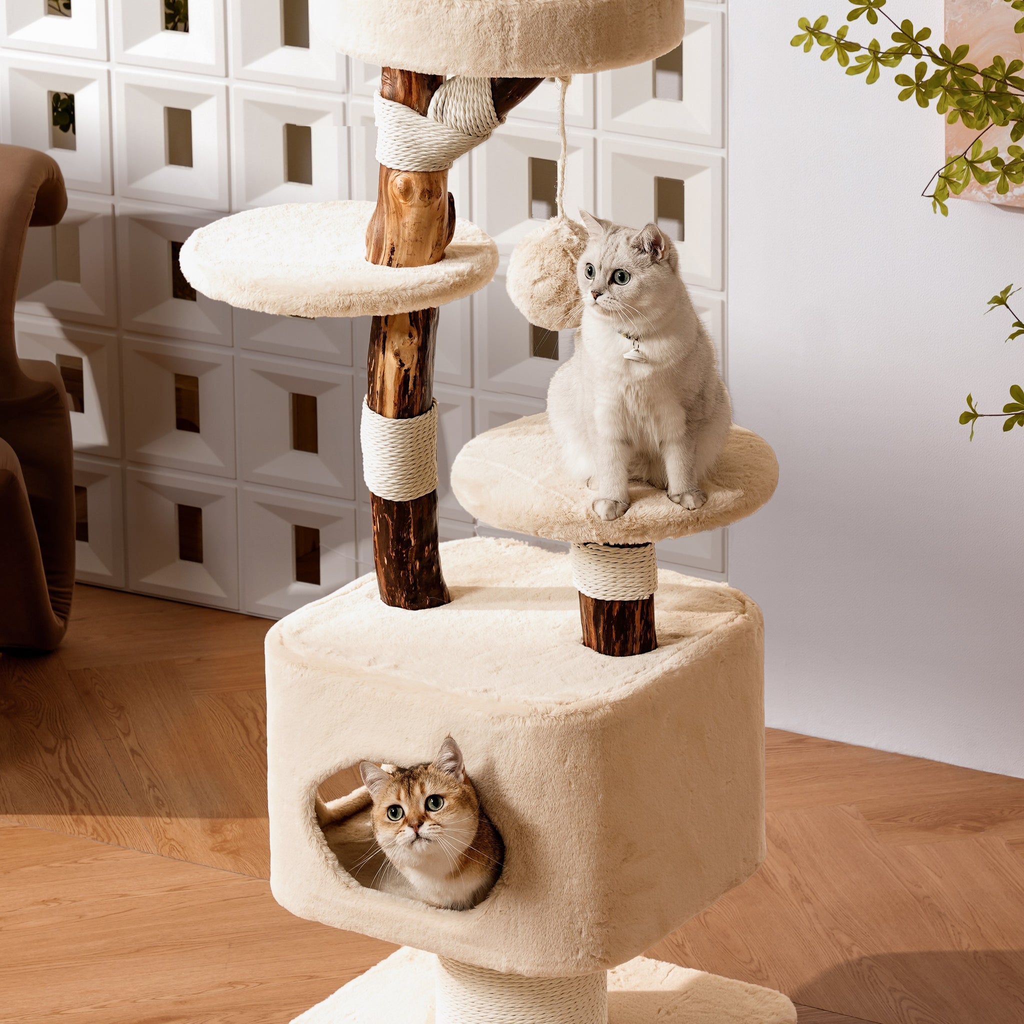 Snow White Treehouse Cat Tree C