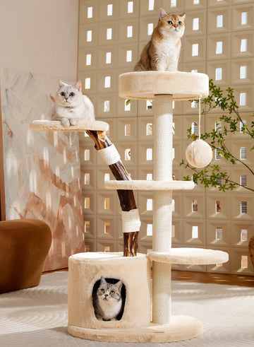 Snow White Treehouse Cat Tree B