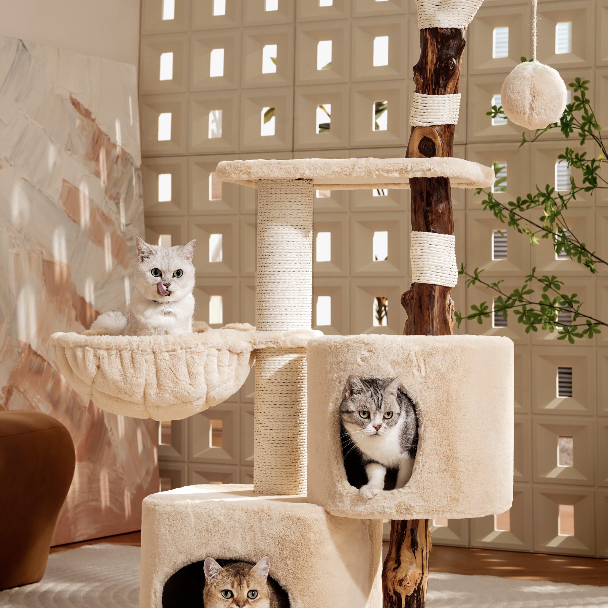 Snow White Treehouse Cat Tree A