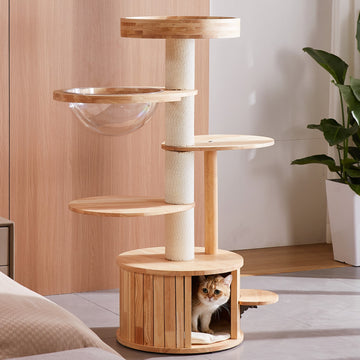 Premium Wood-crafted Cat Tree