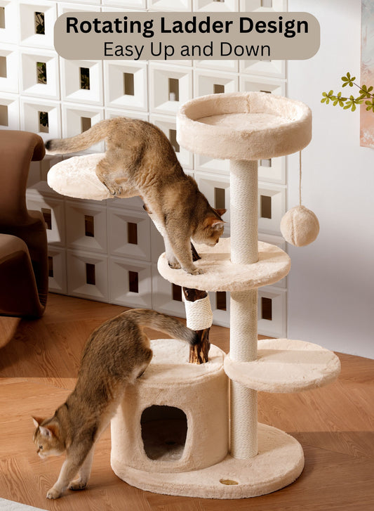 Snow White Treehouse Cat Tree B