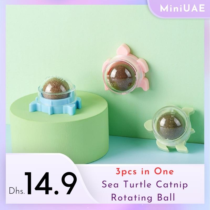 Sea Turtle Catnip Rotating Ball (3pcs in One)